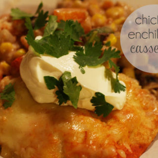 chicken enchilada casserole.