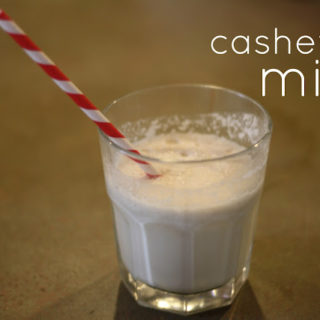 cashew milk smoothie.