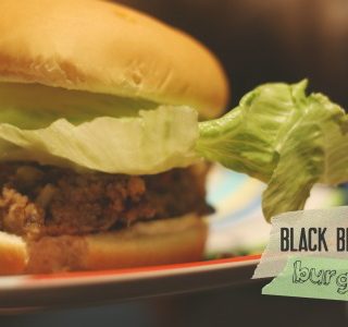 black bean burgers.