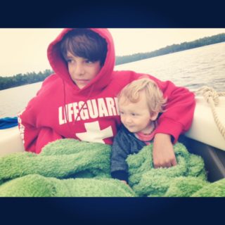 boys on the boat.