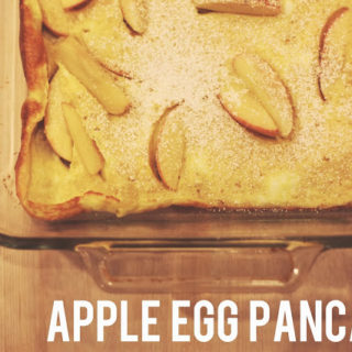 apple egg pancake.