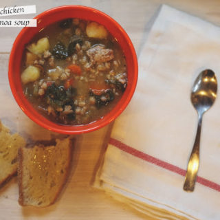 Harvest Chicken Quinoa (or Farro!) Soup.