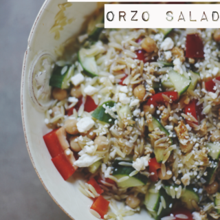 mediterranean orzo salad.