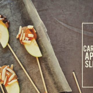 caramel apple slices.