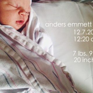 welcome to the world, anders emmett hunt.