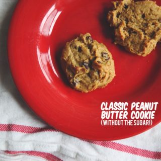 classic peanut butter cookie (without sugar!).