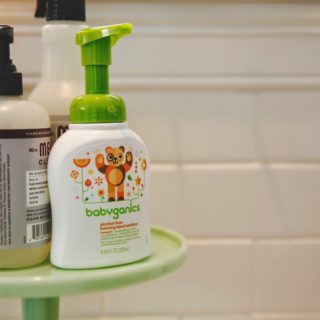 keeping things clean with babyganics.