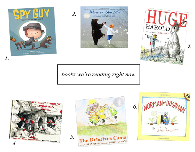 books we’re reading right now.