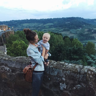 a sunset walk in orvieto.