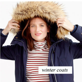 winter coats or parkas or jackets depending on what you call them.