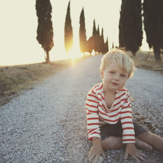Boys in Val d’Orcia.