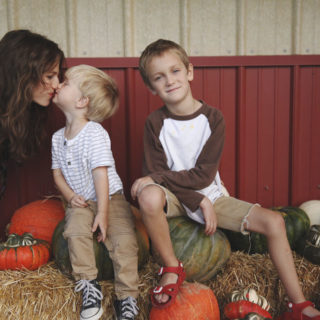 Searching for quiet and some pumpkins.