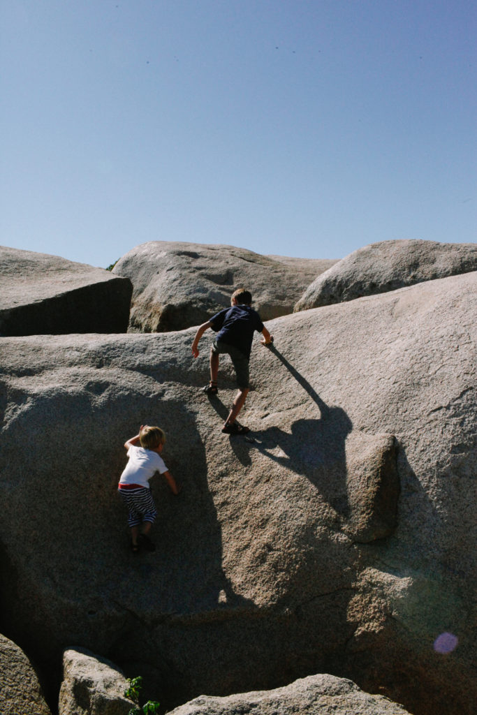 Scrambling on rocks at Halibut Point State Park. - Tales ...